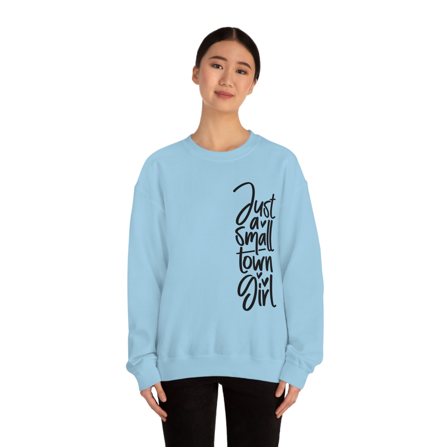 "Just a Small Town Girl" - Unisex Heavy Blend™ Crewneck Sweatshirt