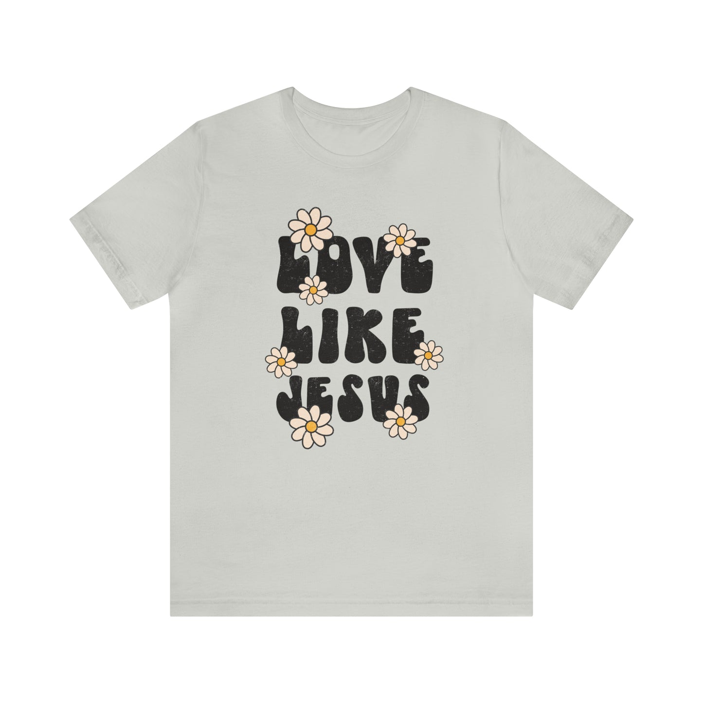 Distressed Daisy Love Like Jesus T-Shirt