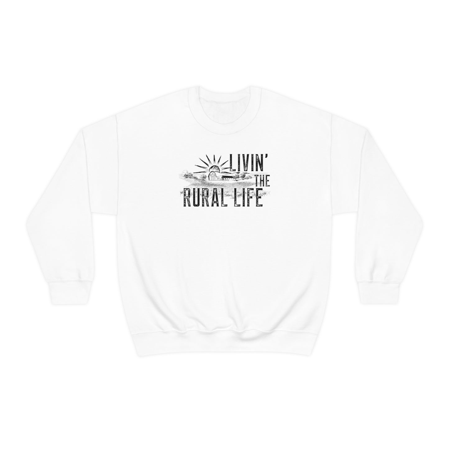 "Livin' the Rural Life" - Unisex Heavy Blend™ Crewneck Sweatshirt