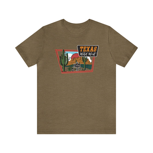 Texas Wild West Unisex Jersey Short Sleeve Tees