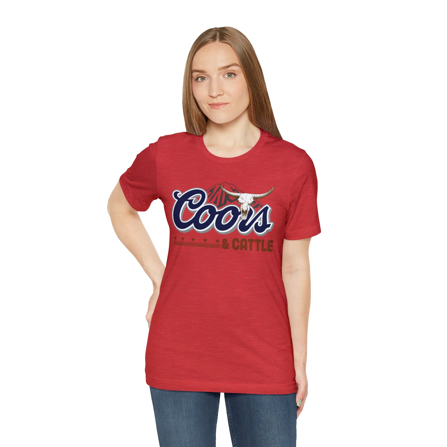 Beer and Cattle Unisex Jersey Short Sleeve Tee