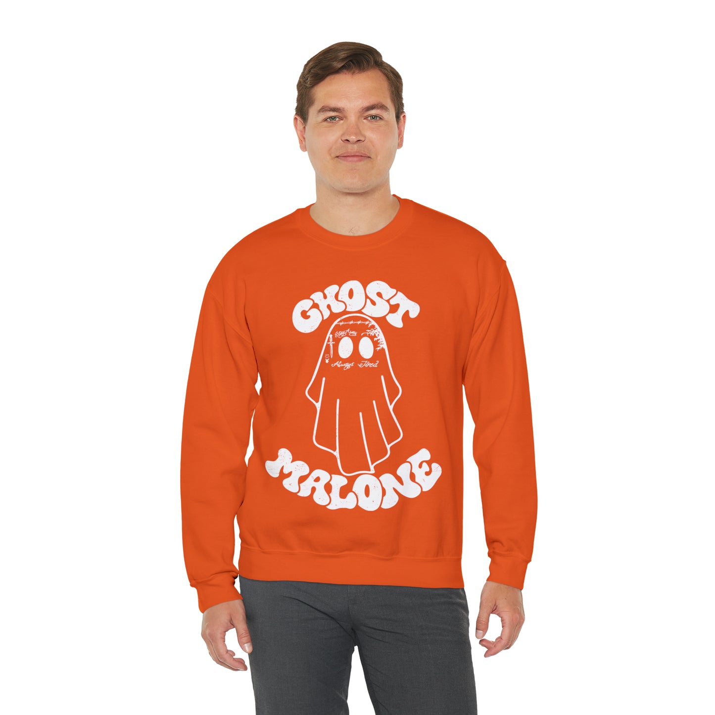 Ghost Malone Halloween Heavy Blend™ Crewneck Sweatshirt