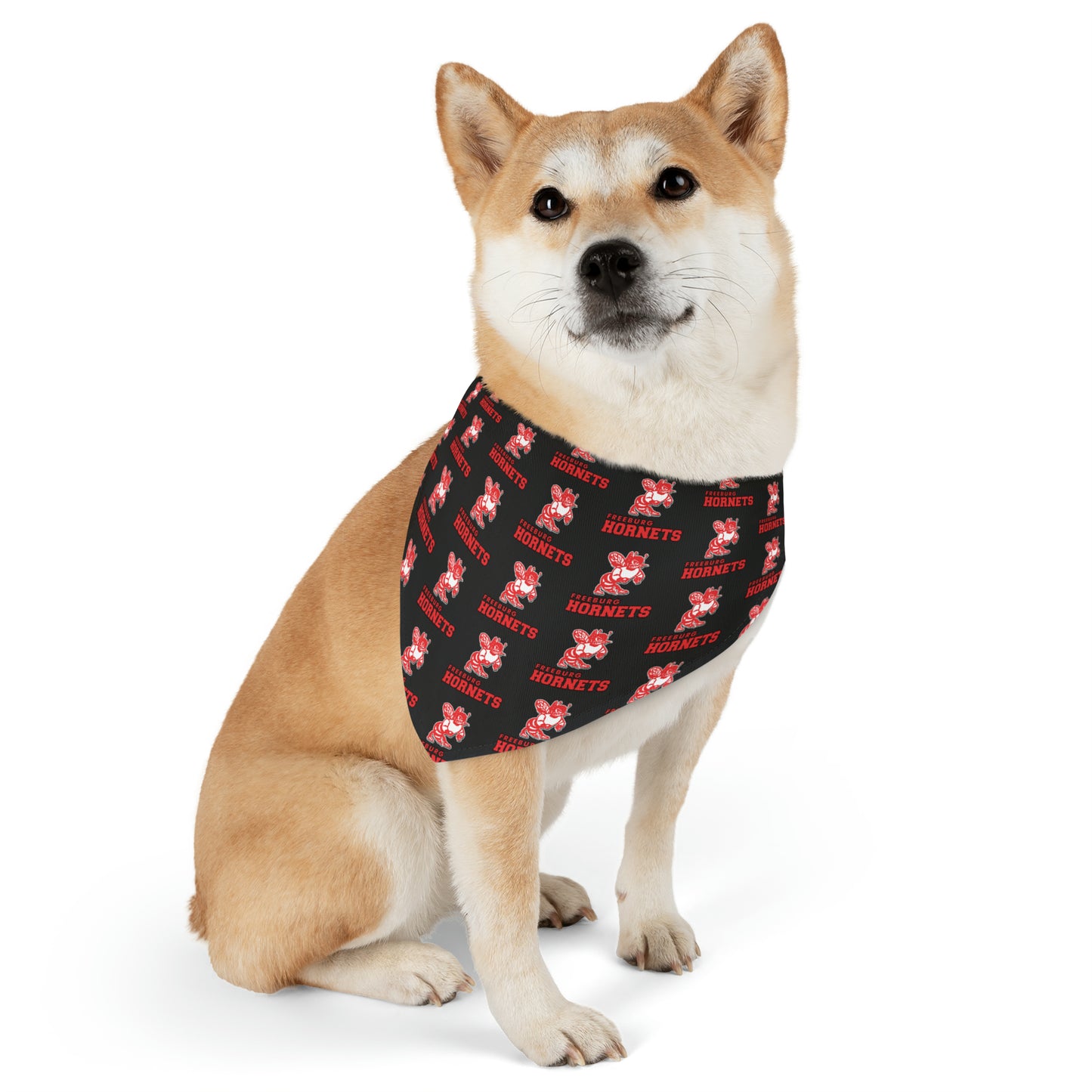 Freeburg Hornets Pattern Pet Bandana Collar