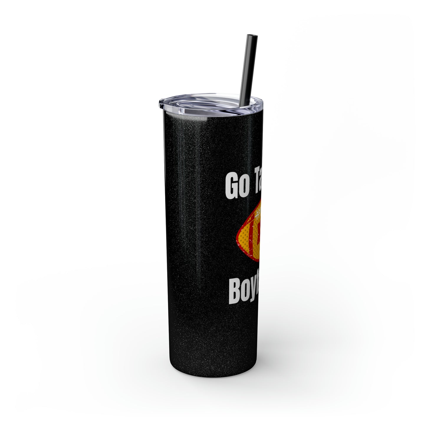 Go Taylor's Boyfriend Swift Kelce Football Skinny Tumbler with Straw, 20oz