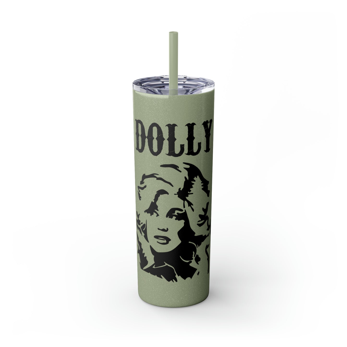 Dolly Portrait Skinny Tumbler with Straw, 20oz