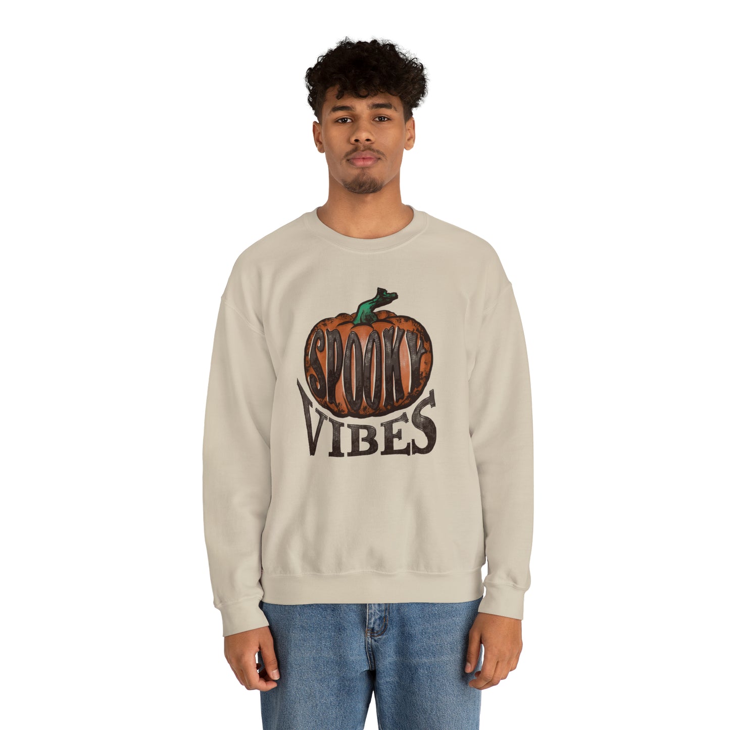 Spooky Vibes Fall Halloween Unisex Heavy Blend™ Crewneck Sweatshirt