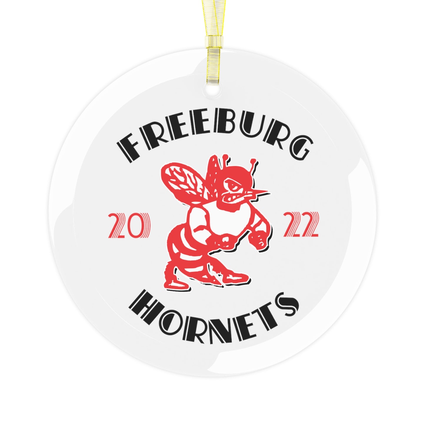 Freeburg Hornet Glass Ornament - 2022