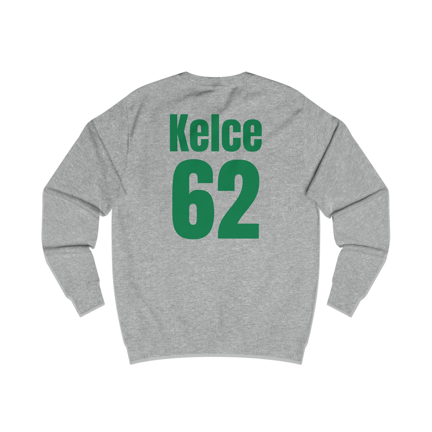 Go Taylor's Boyfriend's Brother Football Sweatshirt with Kelce 62 on back Unisex Heavy Blend™ Crewneck Sweatshirt - FRONT and BACK Design