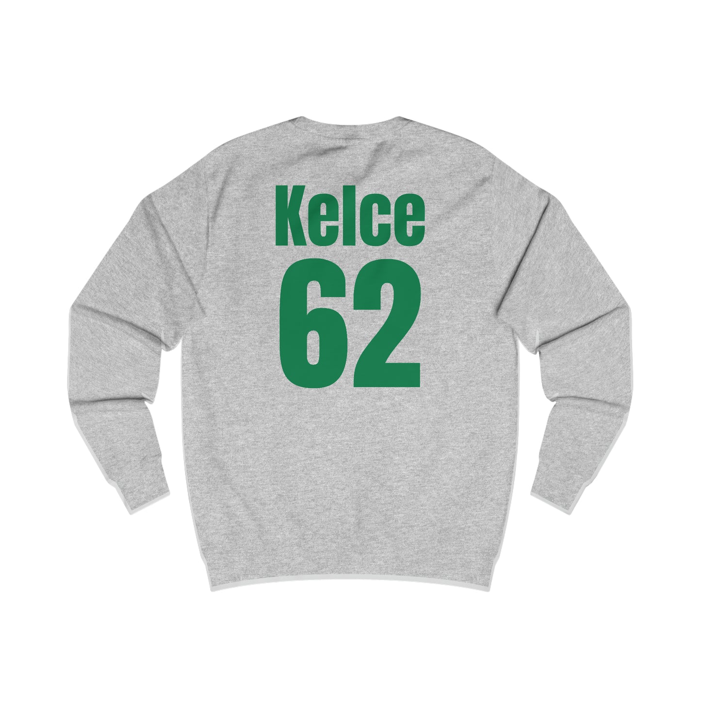 Go Taylor's Boyfriend's Brother Football Sweatshirt with Kelce 62 on back Unisex Heavy Blend™ Crewneck Sweatshirt - FRONT and BACK Design