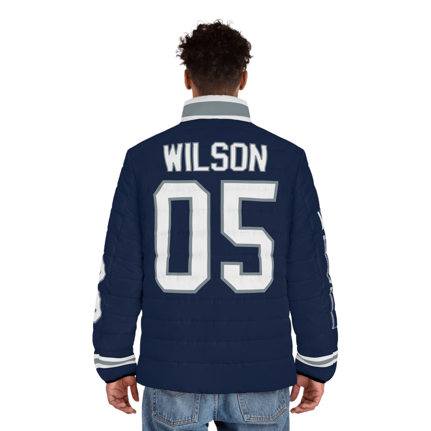 Wilson 05 Custom Dallas Game Day Men's Puffer Coat/ Jacket