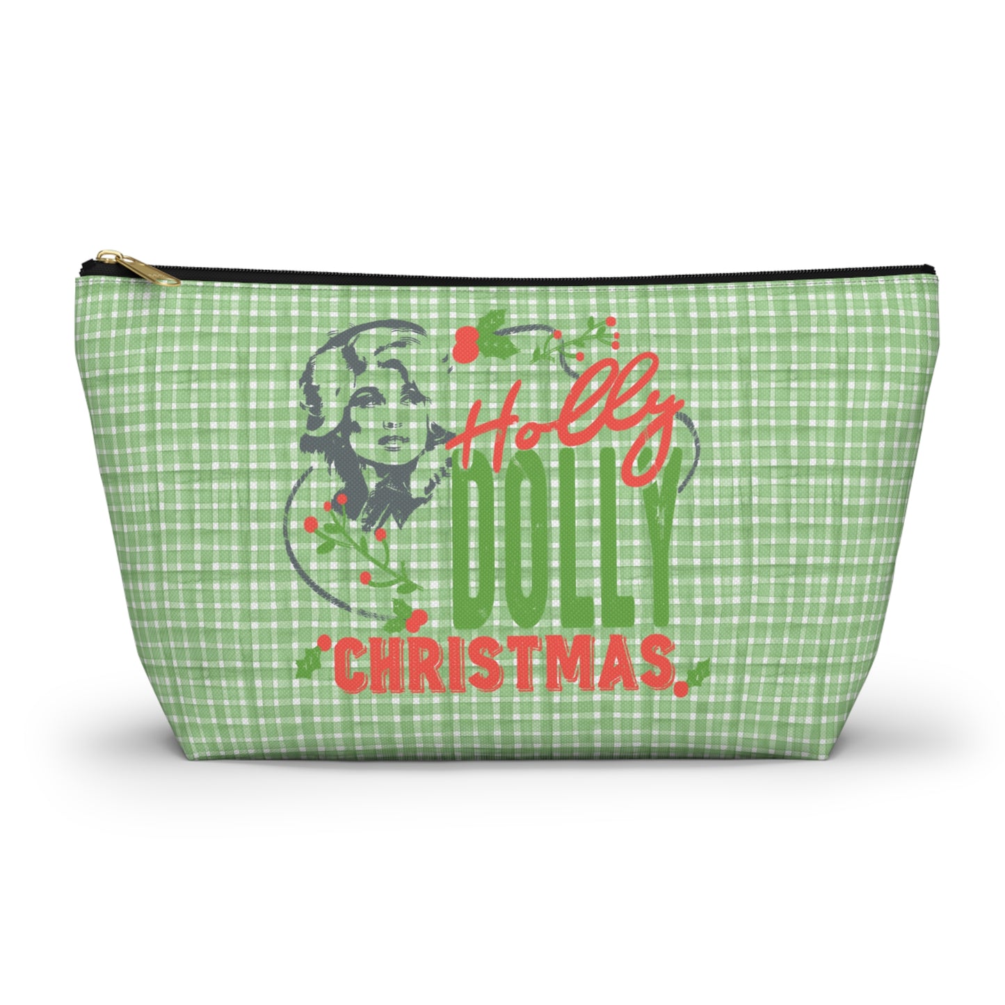 Holly Dolly Christmas Accessory Pouch w T-bottom