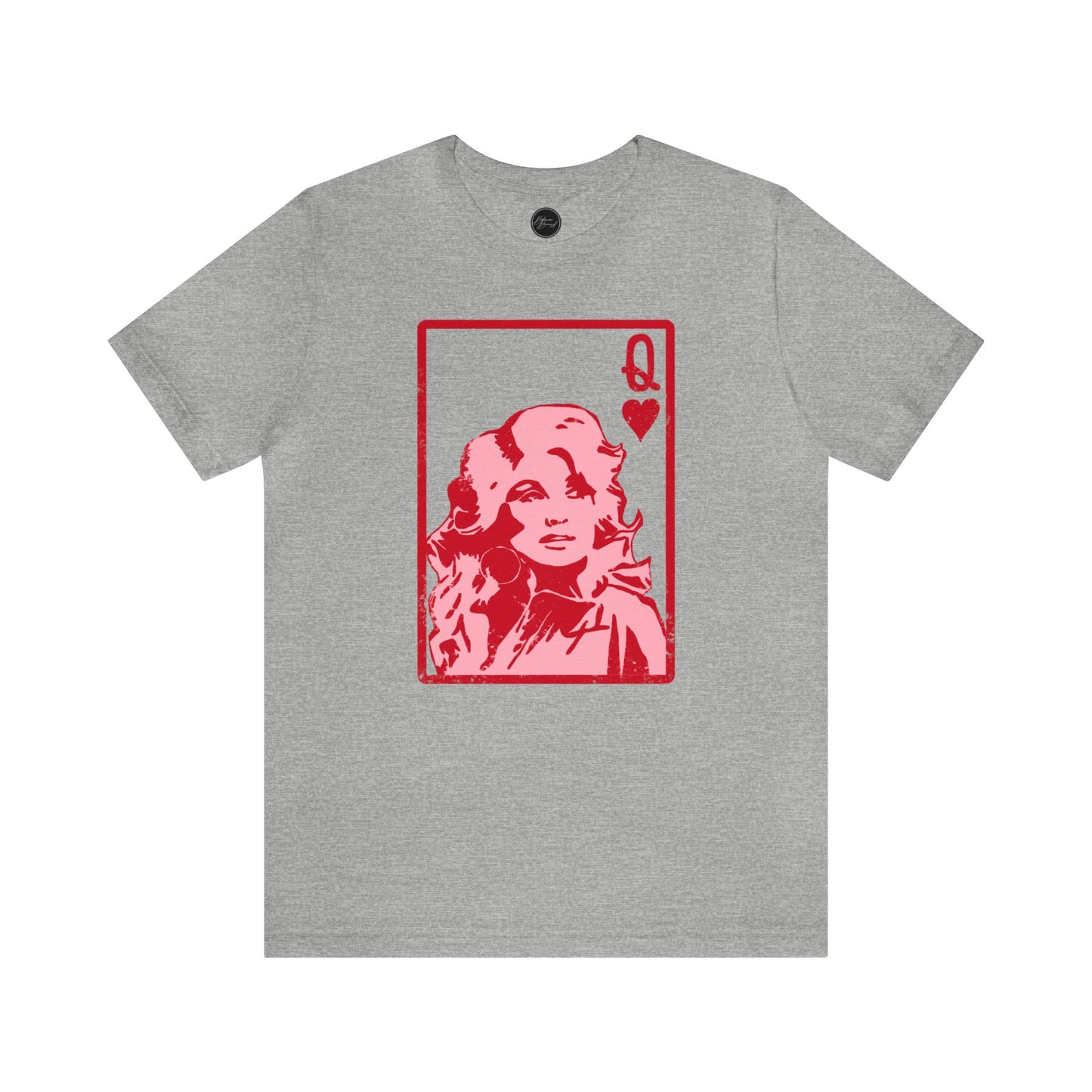 Dolly Queen of Hearts Valentine Bella Jersey Short Sleeve Tee (Unisex)