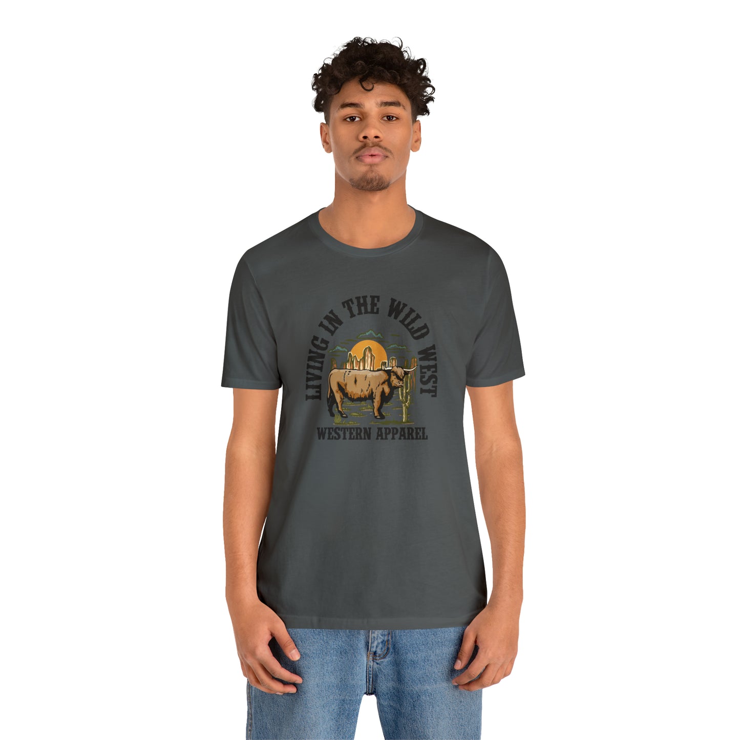 "Living in in the Wildwest" Unisex Jersey Short Sleeve Tee