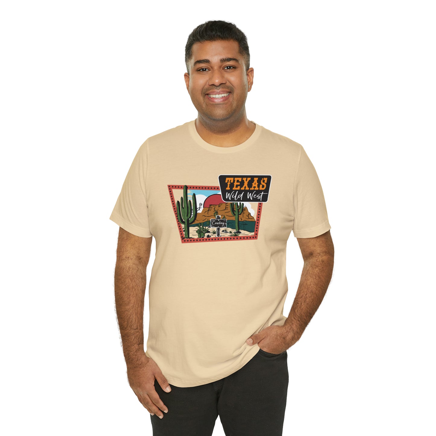 Texas Wild West Unisex Jersey Short Sleeve Tees