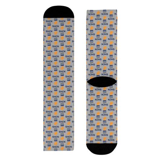 NJHS Torch Logo Sublimation Crew Socks (EU) - Gray