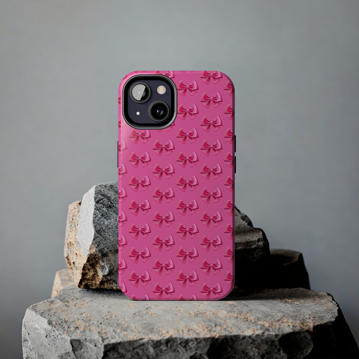 Barbie Pink Bows Themed Tough Phone Cases