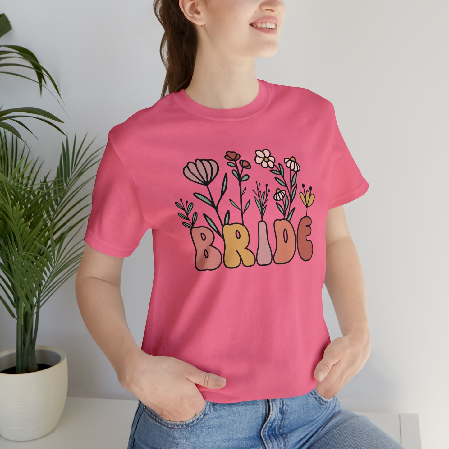 Boho Floral Bride T-Shirt