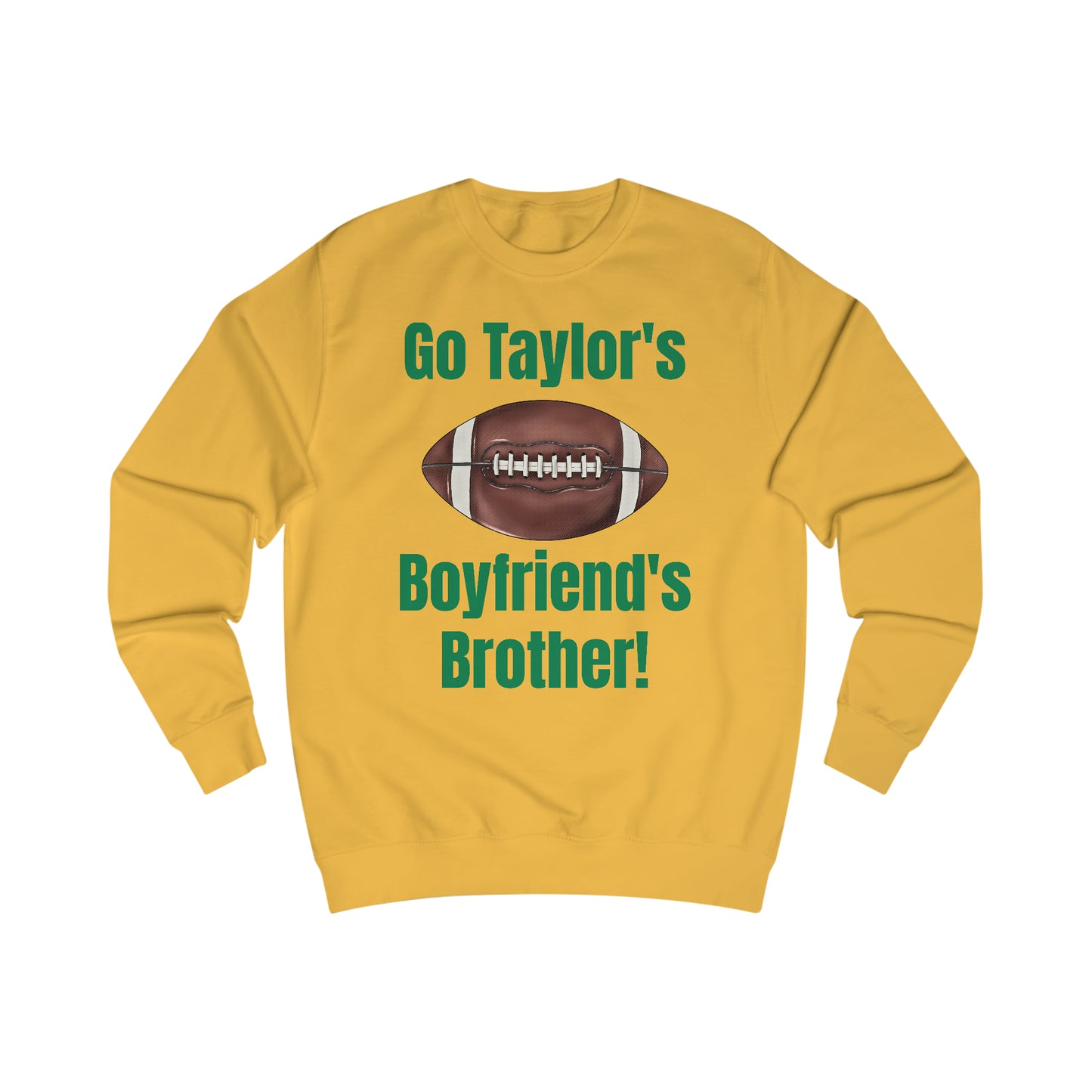 Go Taylor's Boyfriend's Brother Football Sweatshirt with Kelce 62 on back Unisex Heavy Blend™ Crewneck Sweatshirt - FRONT and BACK Design