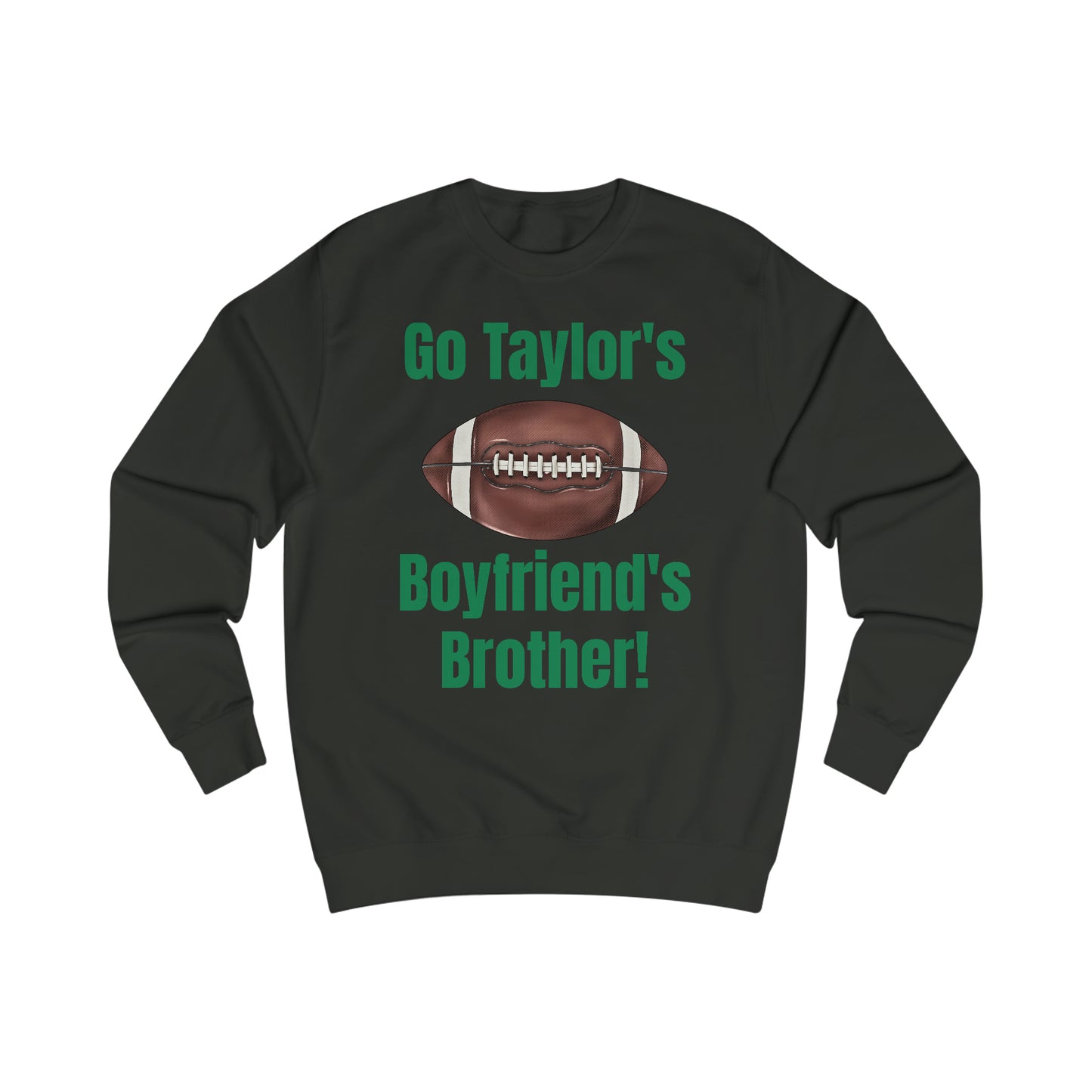 Go Taylor's Boyfriend's Brother Football Sweatshirt with Kelce 62 on back Unisex Heavy Blend™ Crewneck Sweatshirt - FRONT and BACK Design