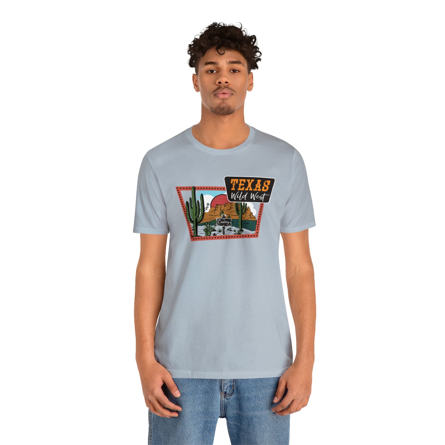 Texas Wild West Unisex Jersey Short Sleeve Tees