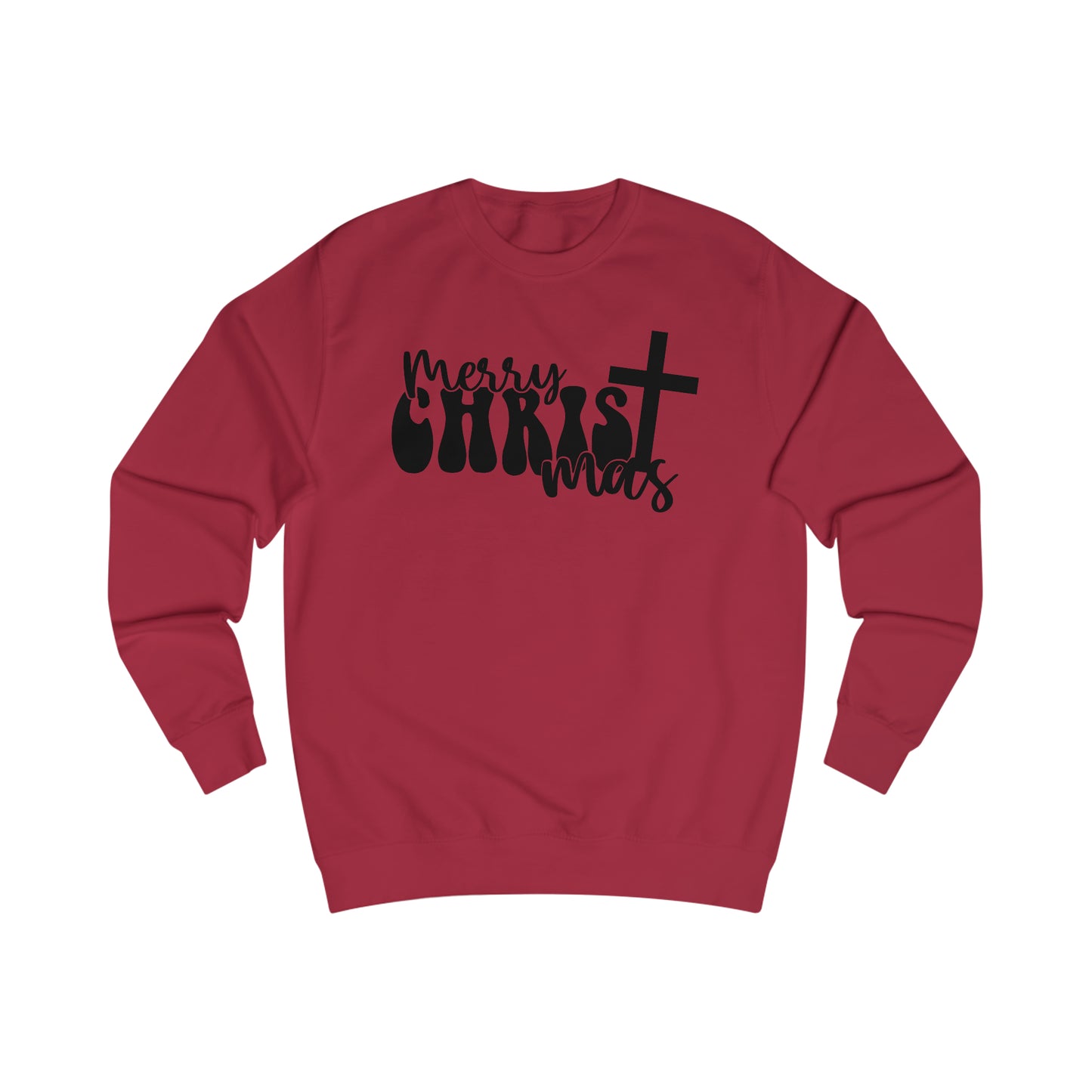 Merry Christ Mas Unisex Heavy Blend™ Crewneck Sweatshirt - Red Print