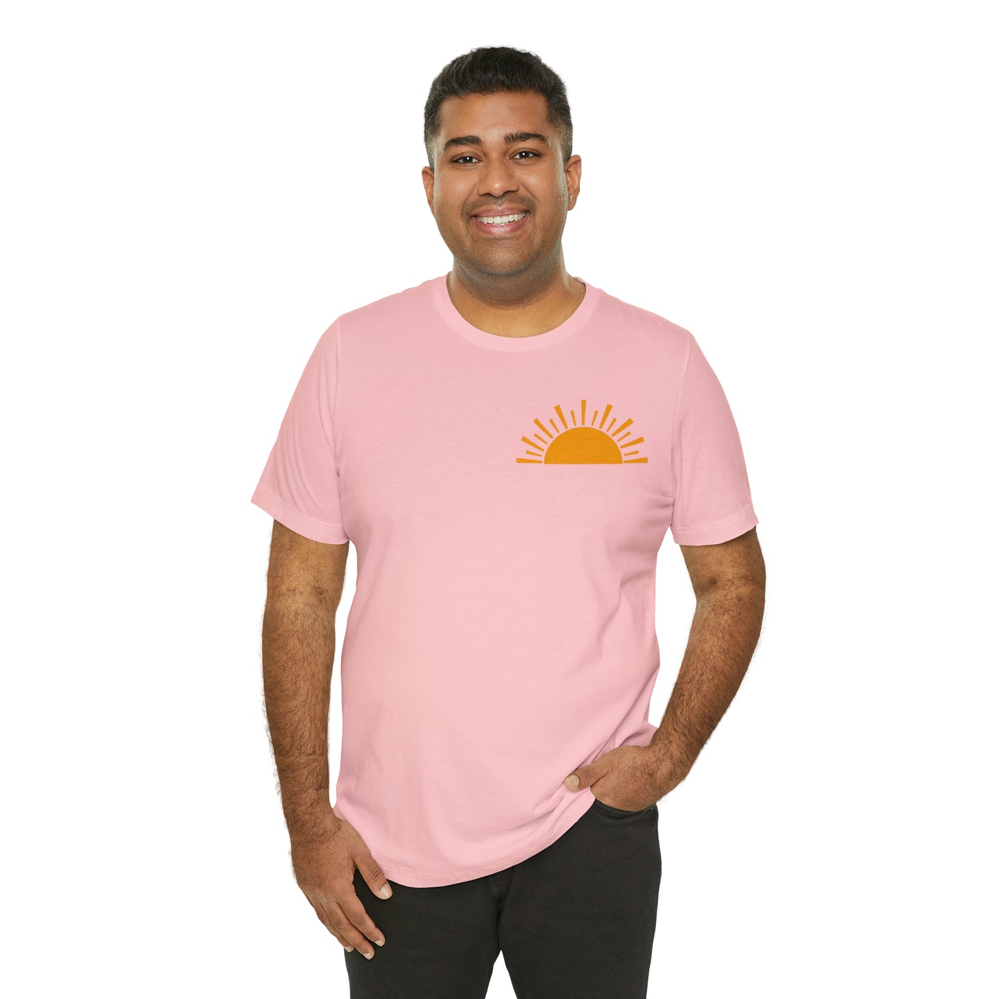 "Sunshine on My Mind"  (Front and Back Design)  Unisex Jersey Short Sleeve Tee