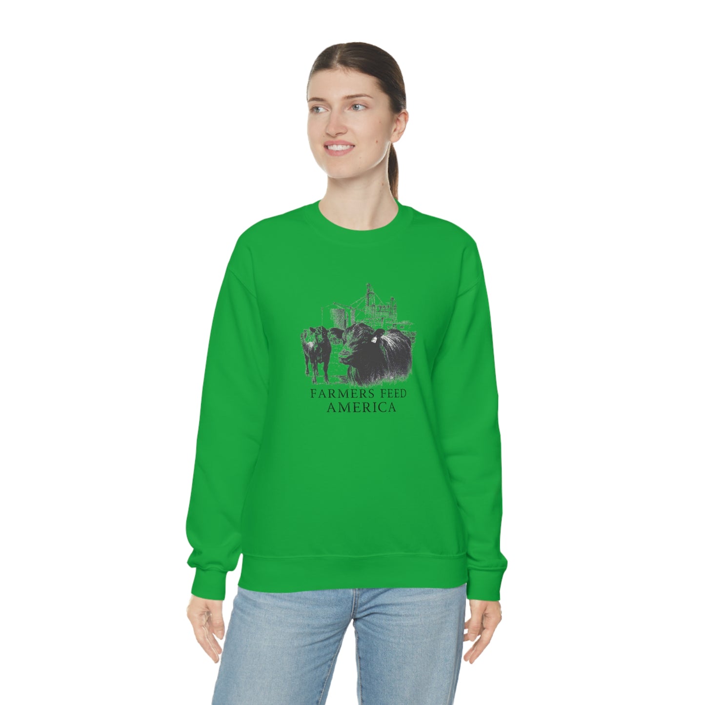 "Farmers Feed America" - Unisex Heavy Blend™ Crewneck Sweatshirt