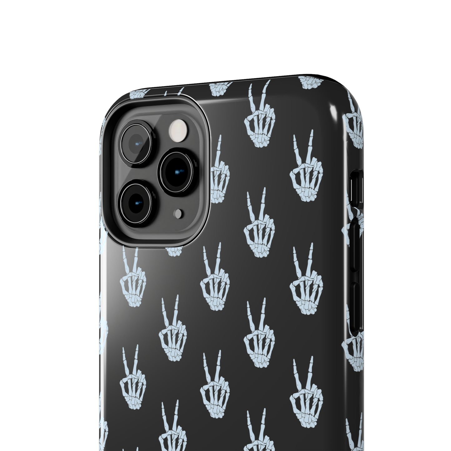 Skeleton Hand Peace Sign Tough Phone Cases