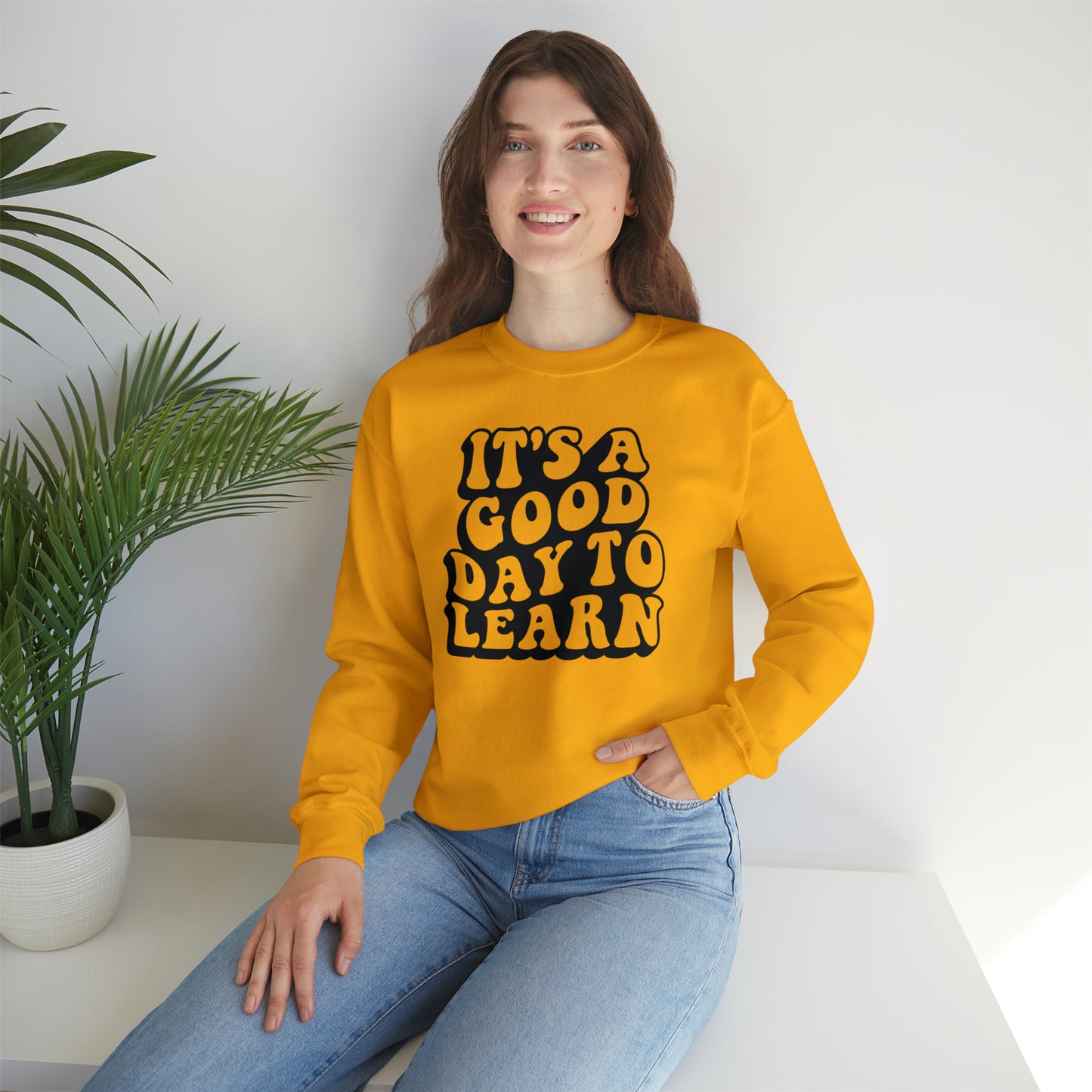 It's a Good Day to Learn Unisex Heavy Blend™ Crewneck Sweatshirt