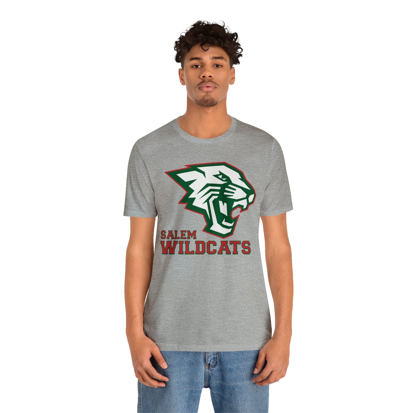 Salem Wildcats Jersey Short Sleeve Tee - Red Print