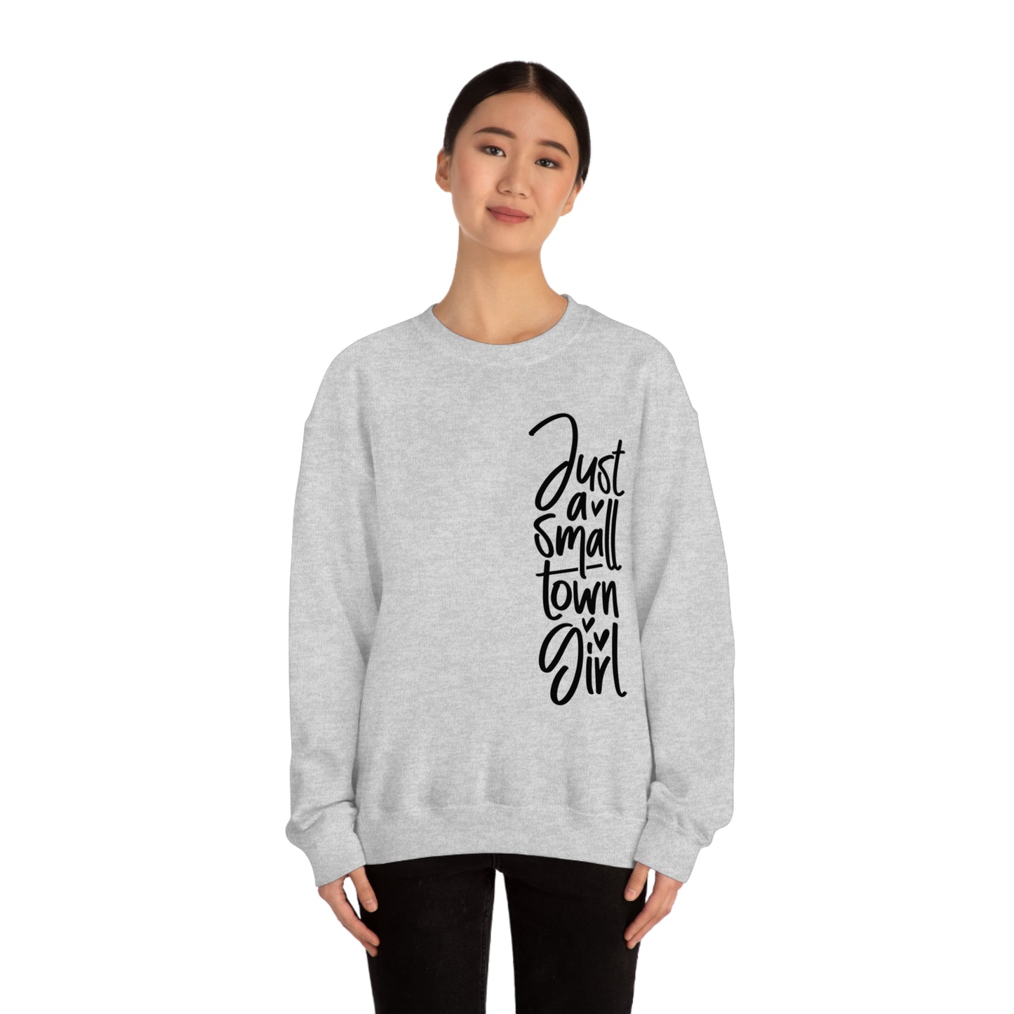 "Just a Small Town Girl" - Unisex Heavy Blend™ Crewneck Sweatshirt