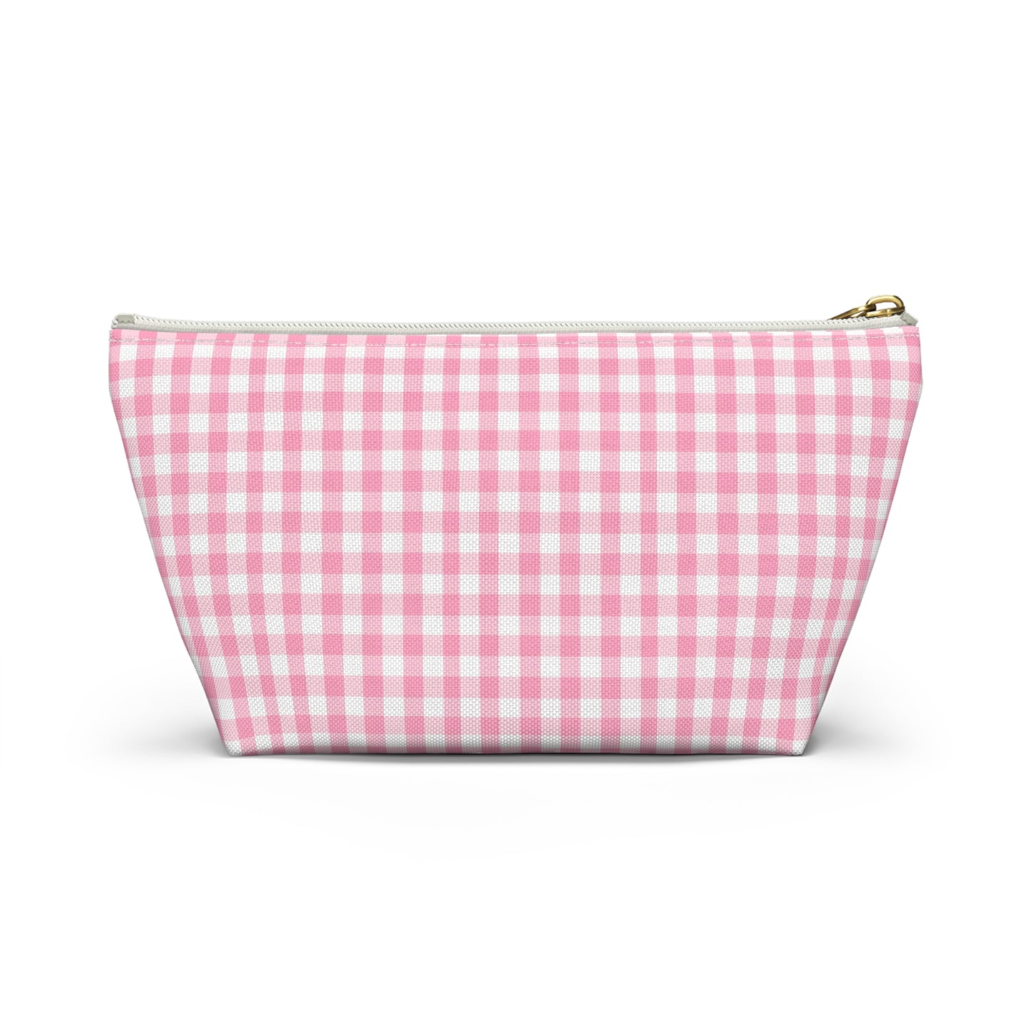 Dolly Portrait Pink Checkerboard Accessory Pouch w T-bottom