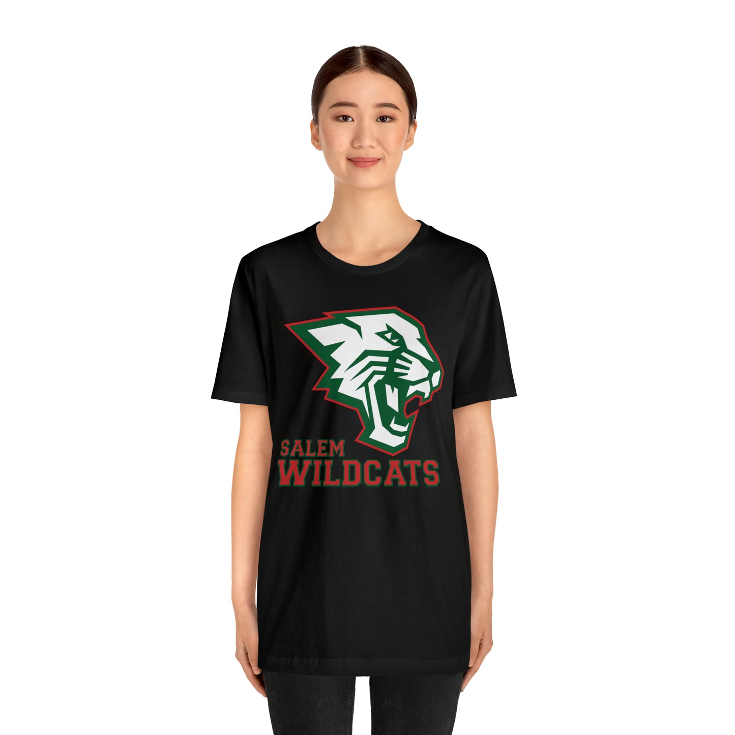 Salem Wildcats Jersey Short Sleeve Tee - Red Print