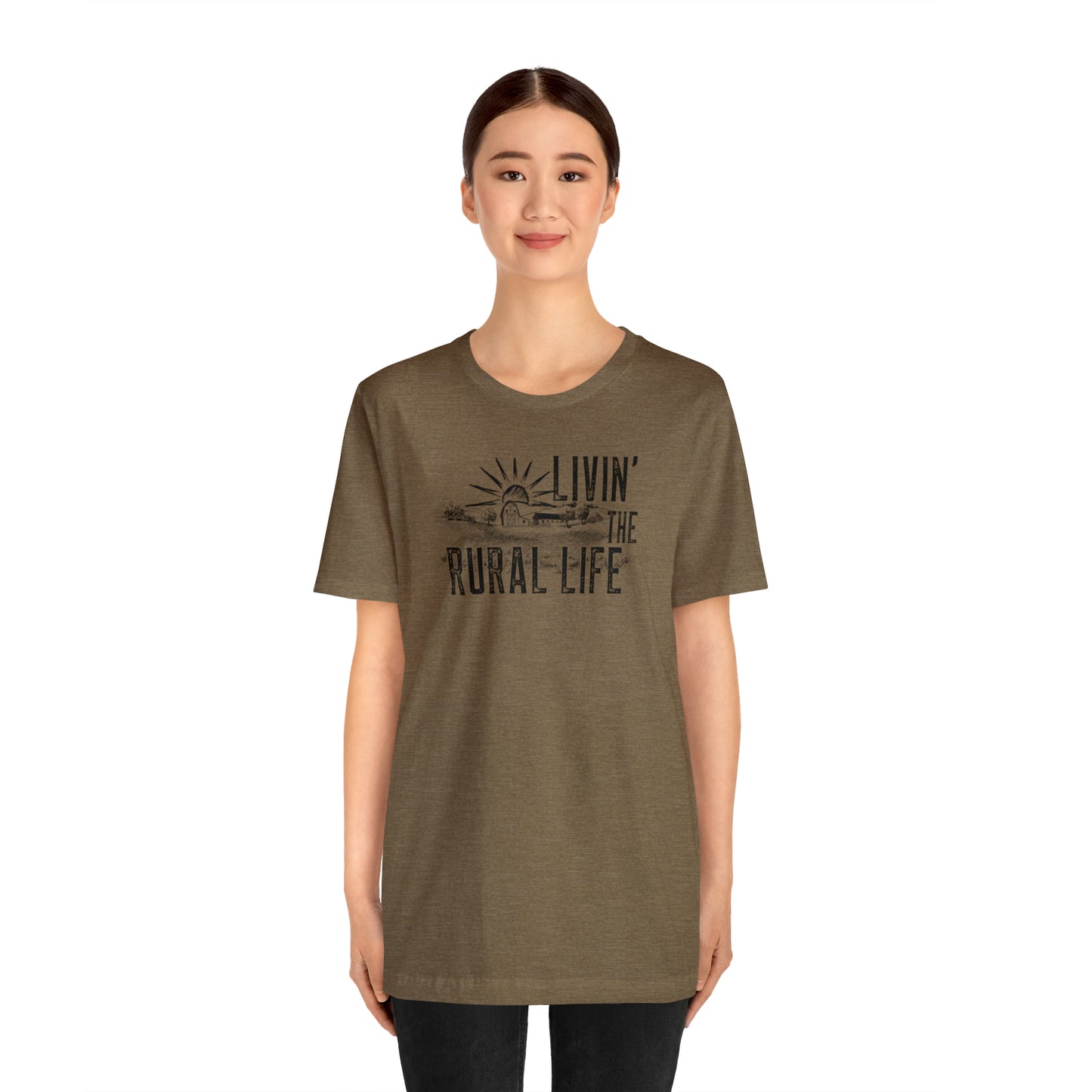 "Livin' the Rural Life" Unisex Jersey Short Sleeve Tee