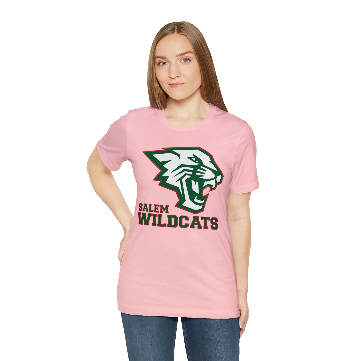 Salem Wildcats Jersey Short Sleeve Tee - Green Print