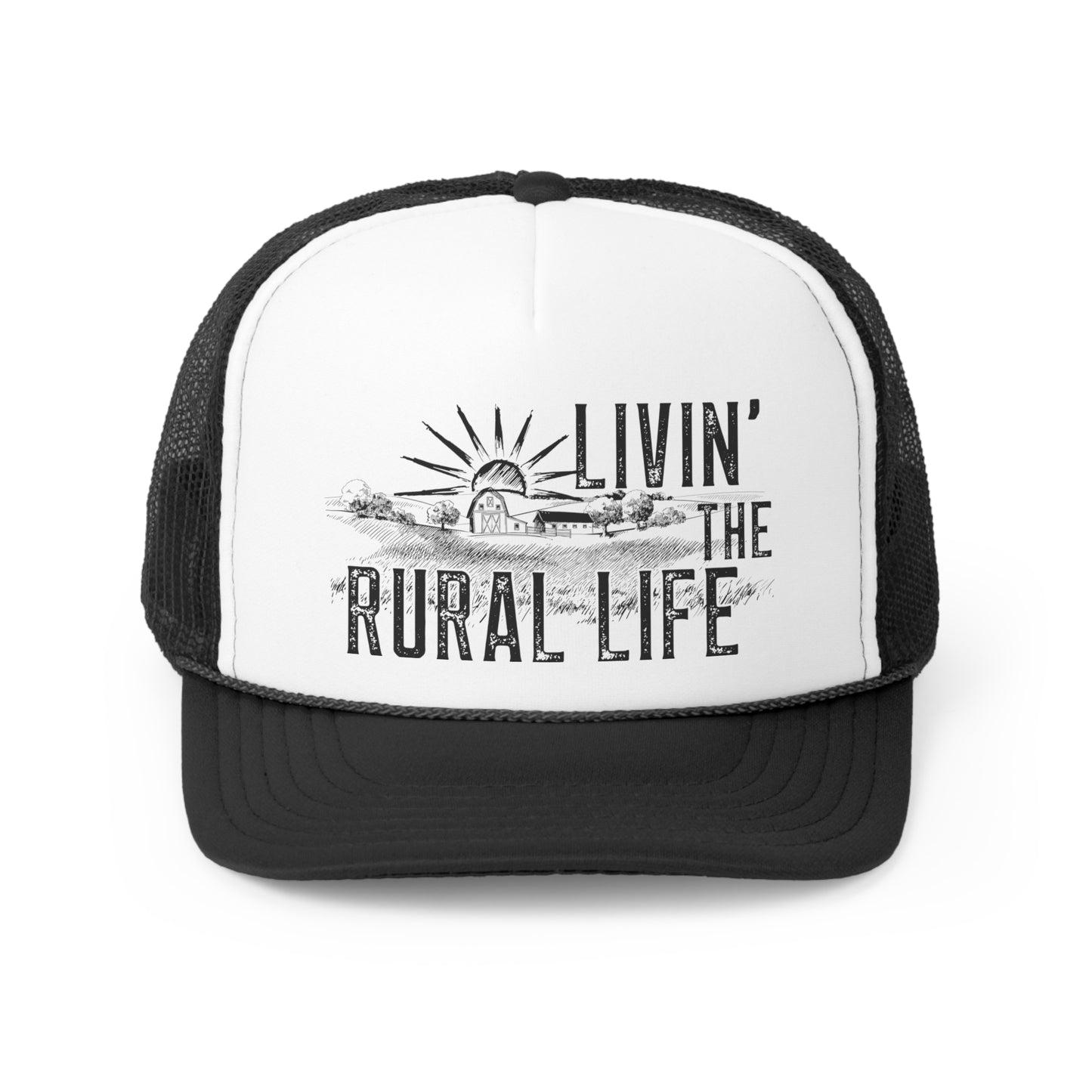 Living the Rural Life Tall Trucker Caps