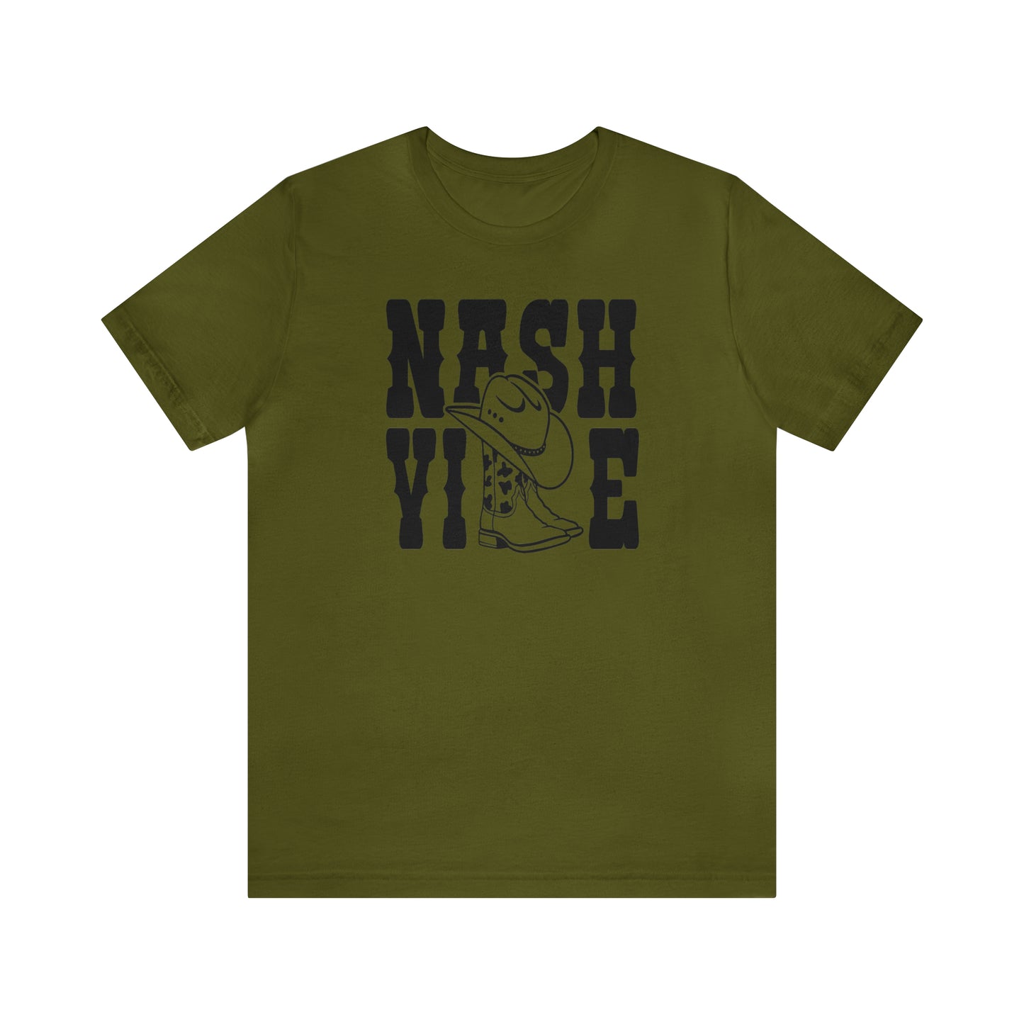 Nashville Country Shirts with Cowboy Boots as LL Unisex Jersey Short Sleeve Tee