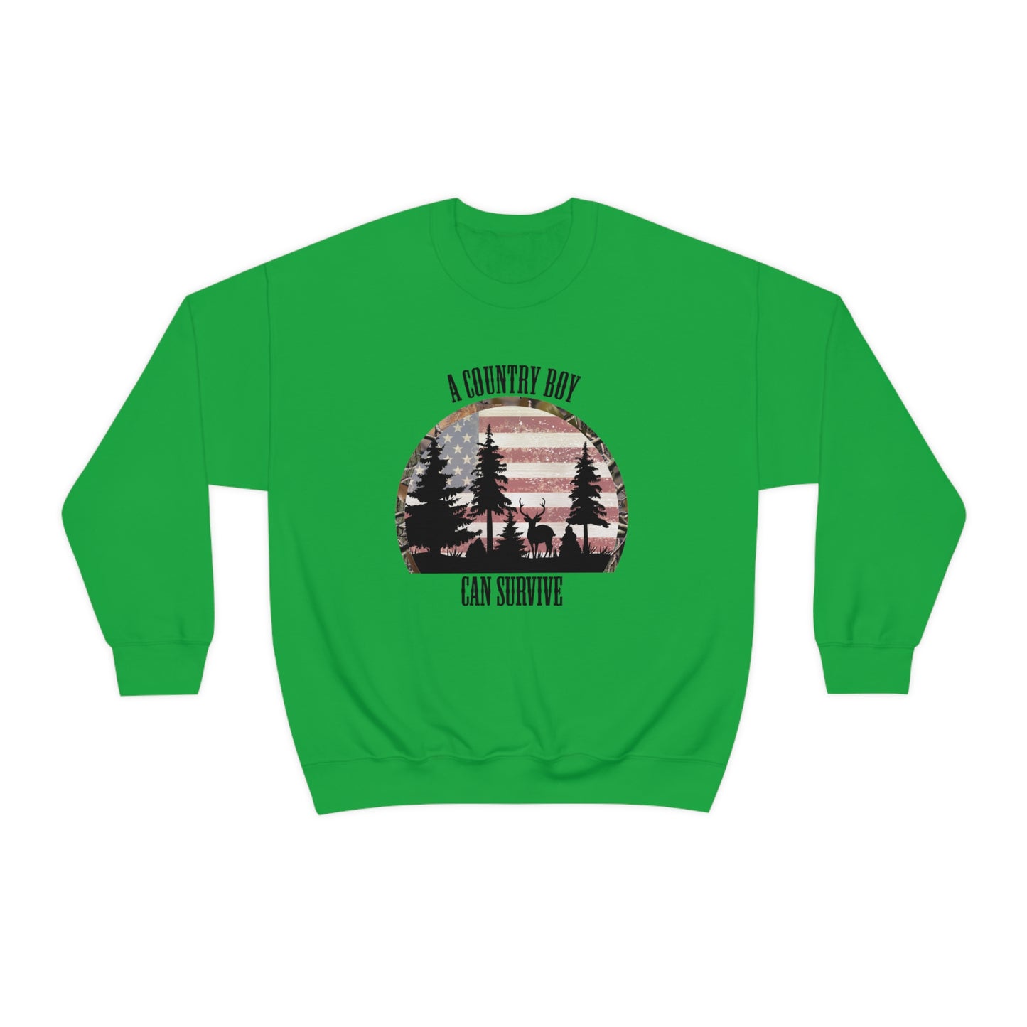 "A Country Boy Can Survive" - Unisex Heavy Blend™ Crewneck Sweatshirt