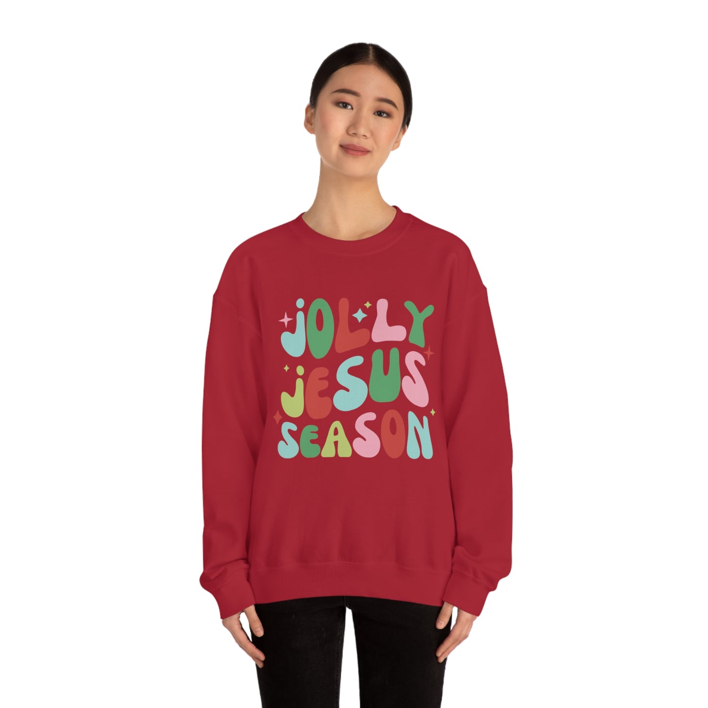 Jolly Jesus Season Heavyweight Crewneck Sweatshirt