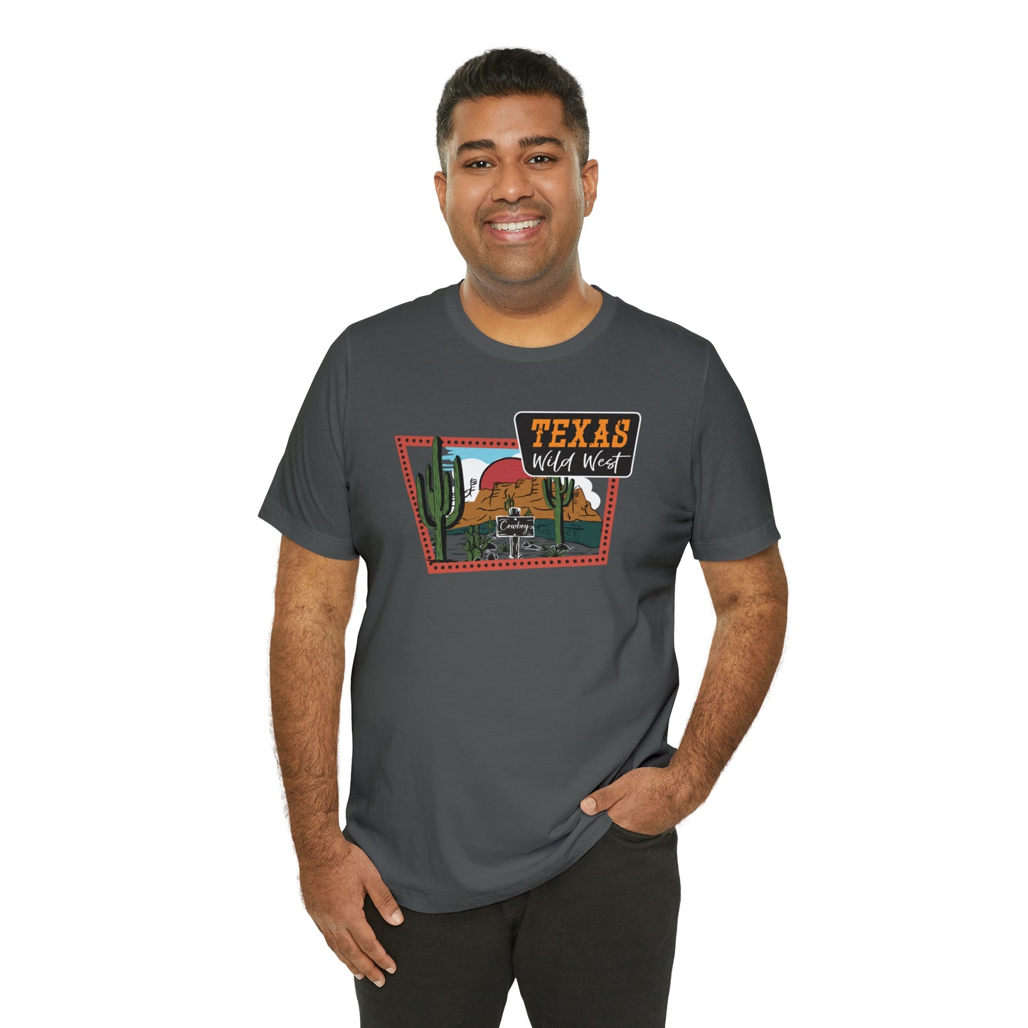 Texas Wild West Unisex Jersey Short Sleeve Tees