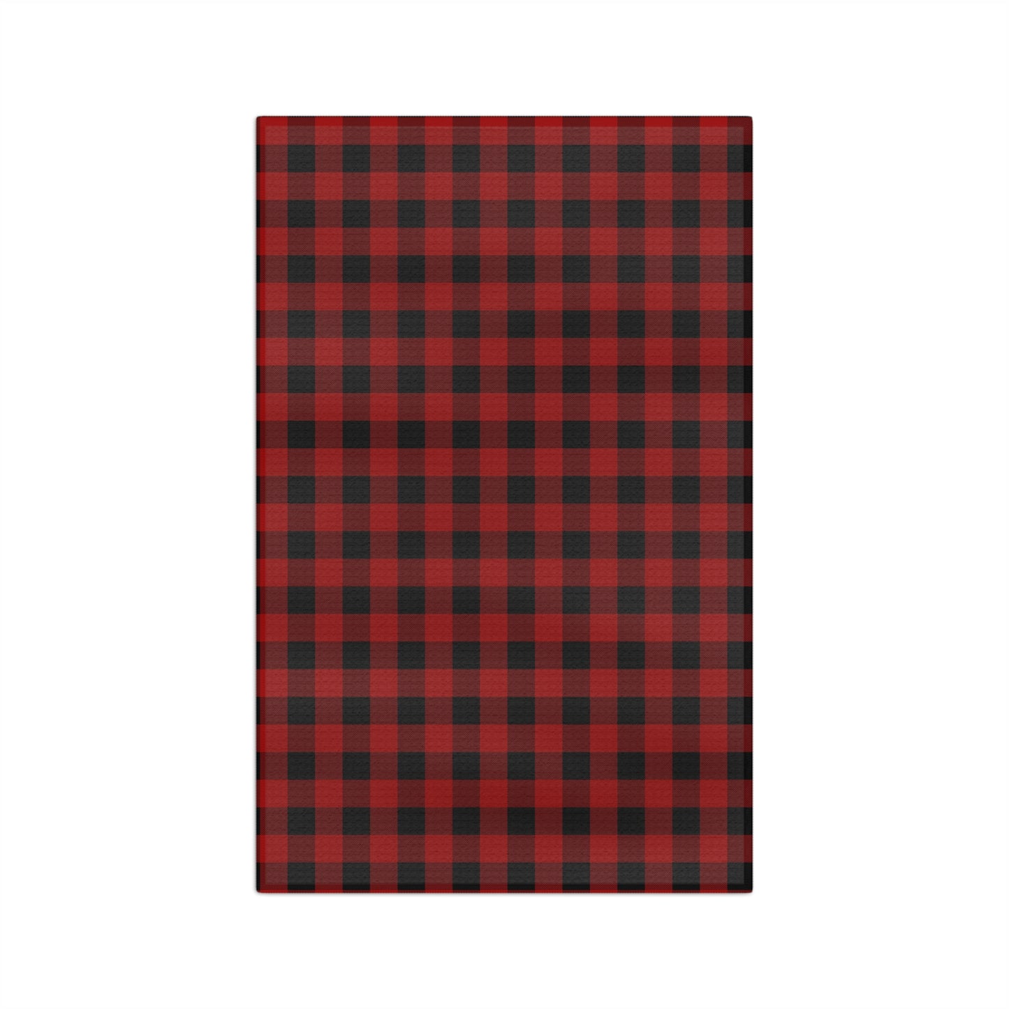 Red and Black Buffalo Plaid Christmas/ Holiday Soft Tea Towel