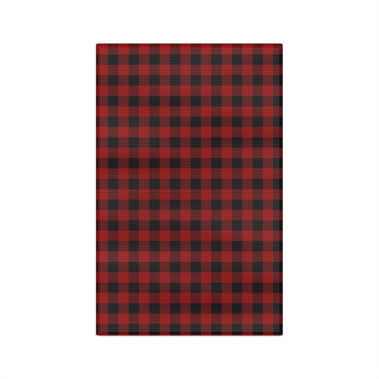 Red and Black Buffalo Plaid Christmas/ Holiday Soft Tea Towel