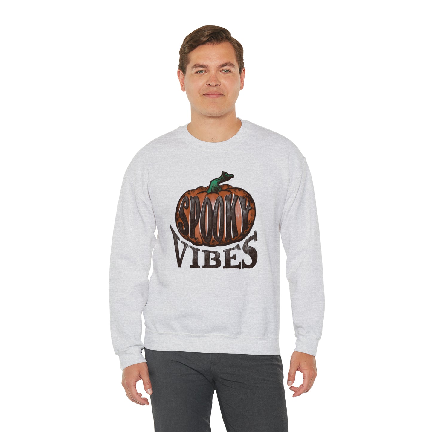 Spooky Vibes Fall Halloween Unisex Heavy Blend™ Crewneck Sweatshirt