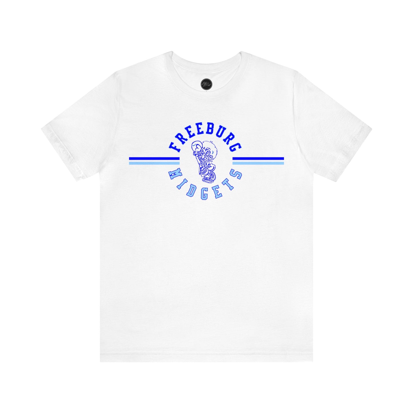 Freeburg Midgets Long Stripe Logo Bella Jersey Short Sleeve Tee (Unisex)