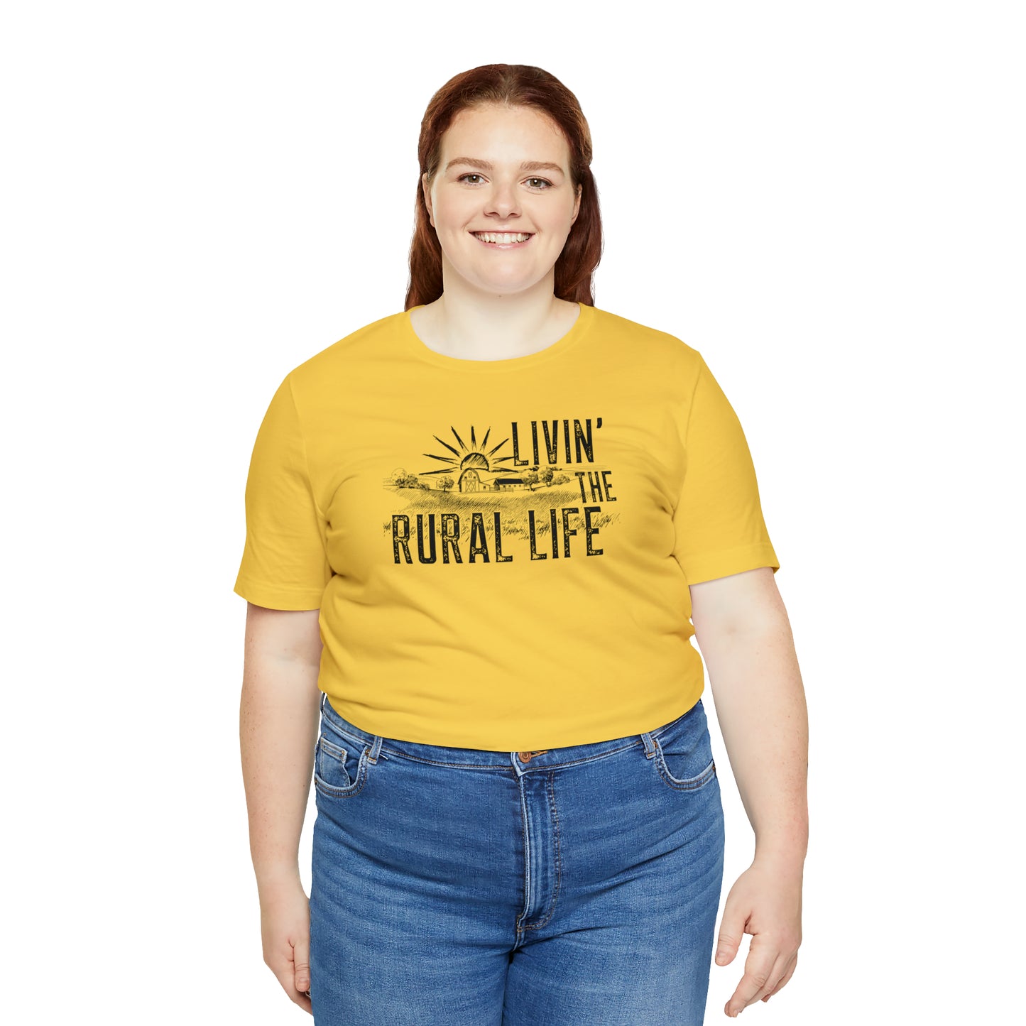 "Livin' the Rural Life" Unisex Jersey Short Sleeve Tee