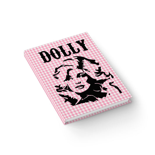 Dolly Portrait Pink Checkerboard Journal