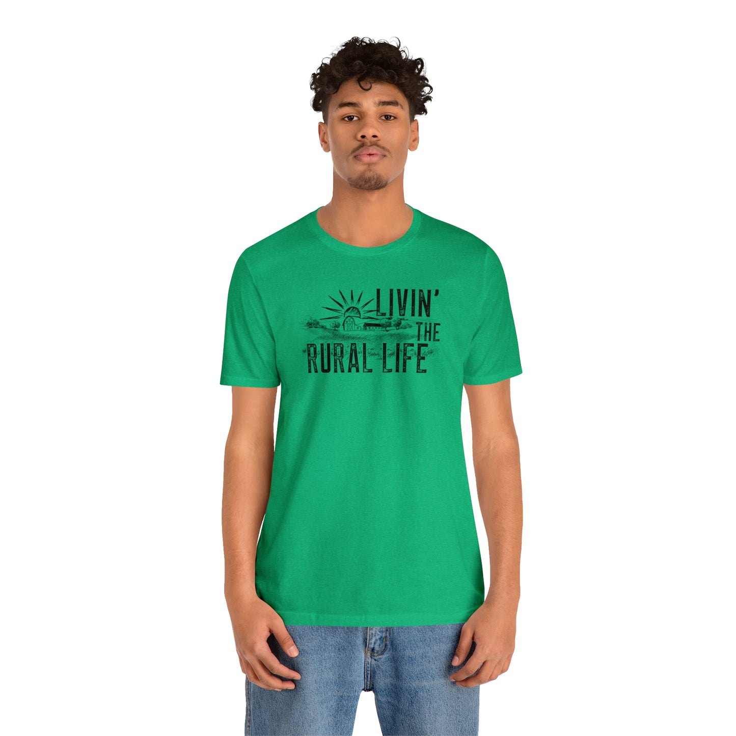 "Livin' the Rural Life" Unisex Jersey Short Sleeve Tee