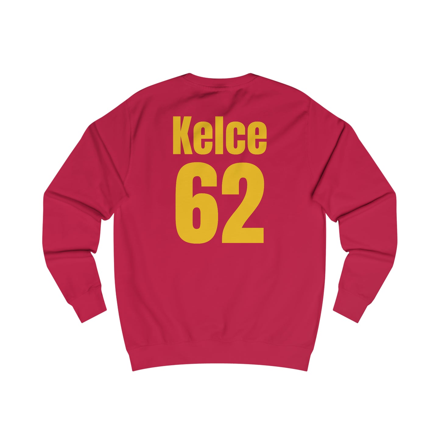 Go Taylor's Boyfriend's Brother Football Sweatshirt with Kelce 62 on back Unisex Heavy Blend™ Crewneck Sweatshirt - FRONT and BACK Design