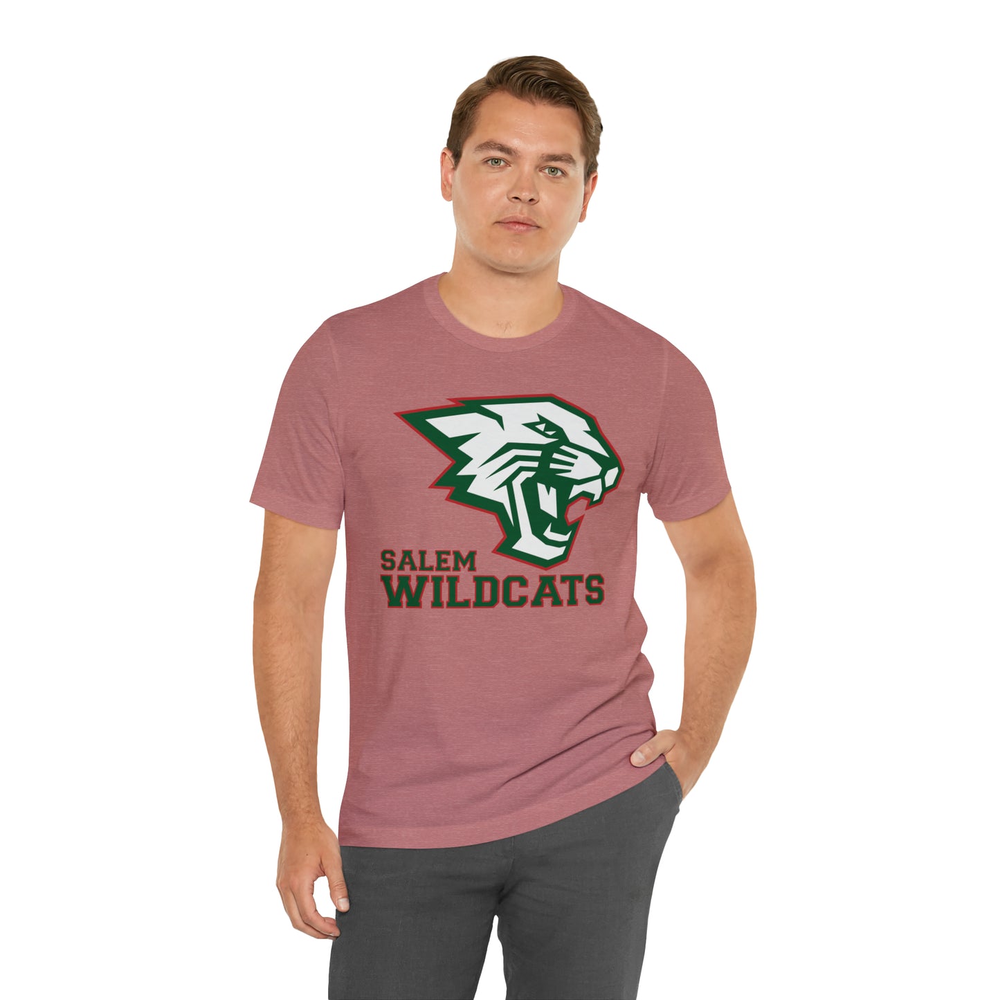 Salem Wildcats Jersey Short Sleeve Tee - Green Print