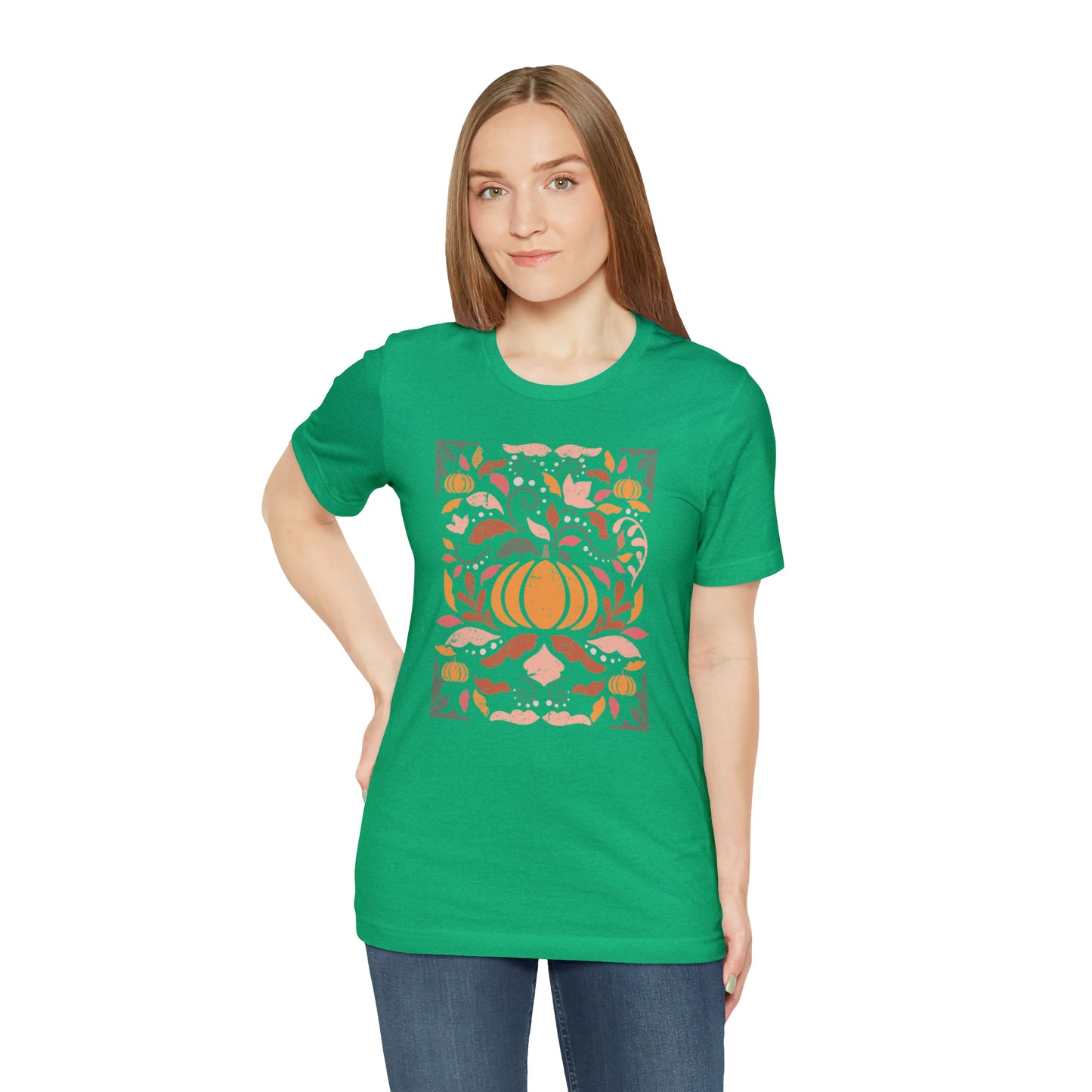 Distressed Boho Fall Floral Mural T-Shirt